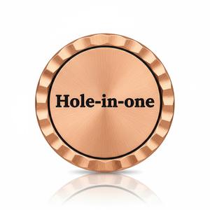 Marqueur de balle de golf en métal avec logo gravé, finition mate lisse, pour souvenirs de club sportif. - Product Image 6