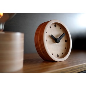 Reloj de Escritorio de Madera Minimalista Modernista, Movimiento de Cuarzo Circular, Visualización de Agujas, Silencioso, Sin Tictac - Product Image 3