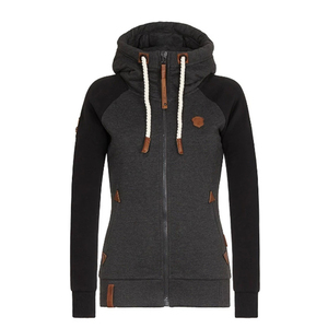 Unisex <b>Hooded</b> <b>Zip</b>-Up Sweatshirt Regular Fit Solid Color Casual Knitted 100% Cotton French Terry Eco-Friendly Pocket Autumn Wear - Product Image 1