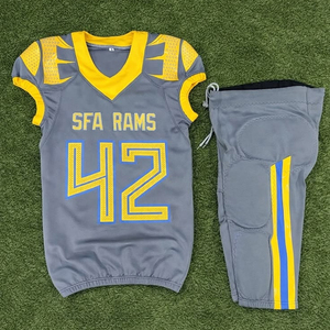 Custom Sportswear American Football Jersey and Pants <b>Set</b> with Sublimation Printing - Product Image 6