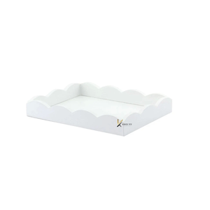 Plateau de service vietnamien en gros, bord festonné personnalisé, luxe, écologique, laqué, OEM ODM, plateau décoratif pour la restauration - Product Image 5