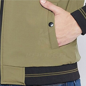 Blouson Bomber Décontracté Premium pour Homme – Col Montant, Matière Écologique Respirante sur le Devant pour Activités de Plein Air – Tendance Hiver - Product Image 2