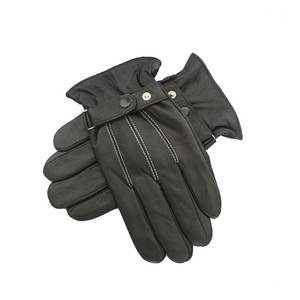 Guantes de Cuero Suave para Hombre, Cálidos, Elegantes, Cómodos, Casuales para Exteriores, Guantes de Moda Premium para Invierno - Product Image 1