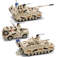 COBRA COMBAT ROYAL AUSTRALIAN BRIGADE Transporteur de troupes Blocs de construction Jouet de construction Char de combat Soldat ABS MTC-608 Âge +7