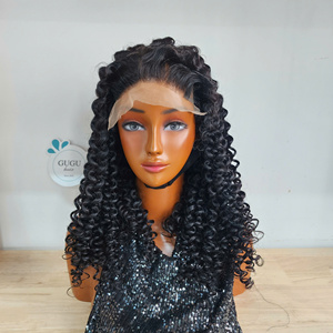 Perruque à fermeture en dentelle en cheveux humains, qualité vierge, vietnamienne, bouclée crépue, 18 pouces, densité 180%-250%, Gugu Hair - Product Image 2