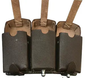 Biểu tượng tùy chỉnh bảo vệ Modular tấn công gói ngoài trời WW2 Đức K98 Ba 100% da Pouch