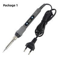 Kit de Multímetro Digital de 80W con Pantalla LCD y Temperatura Ajustable, Lápiz de Soldadura Eléctrico con Soldador Digital, Juego de Herramientas de Reparación