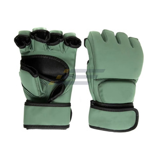 Top Quality Factory Made Customizable PU Leather MMA Boxing Gloves Custom Color Logo for Closure Adjustable Wrist Comfortable - Product Image 1