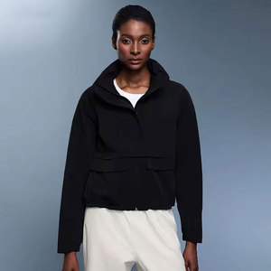Sweat-shirt à capuche ample et léger pour femme, 100 % coton molletonné, écologique, respirant, délavé à l'acide, brodé, style streetwear et workwear - Product Image 2
