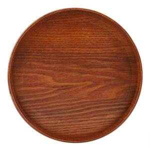Plato Redondo de Madera para Cena, Plato de Servir de Madera Premium con Acabado Natural, Vajilla para Restaurantes, Cafés y Hoteles - Product Image 1