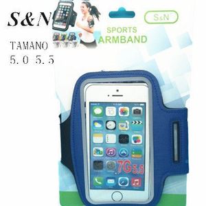 Brazalete deportivo S&N 5.0 5.5 azul oscuro para teléfono, para correr y hacer ejercicio - Product Image 3