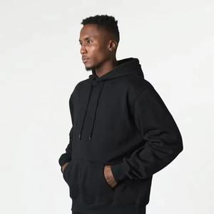 Vente en gros : Sweat à capuche d'hiver 100% coton éponge, faible MOQ, broderie personnalisée, pull vintage pour homme, épaules tombantes, 360g, séchage rapide - Product Image 4