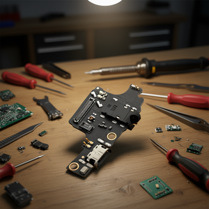 Piastra porta caricabatterie Honor 10 con connettore USB e cavo flessibile per la riparazione del telefono - Product Image 3