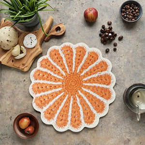 Nouveau Set de Table Décoratif Isolant Thermique en Papier Naturel et Raphia, Fait Main au Crochet – Fabrication Chinoise Haut de Gamme - Product Image 1