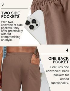 Pantalones Cortos Chino Premium para Hombre, Ropa Casual de Verano, Pantalones Cortos Chino Elásticos para Hombre, Estilo Casual Elegante, Logotipo Personalizado, Pantalones Cortos de Golf para Hombre - Product Image 4