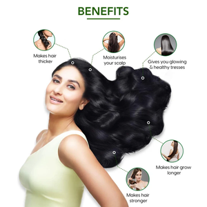 Huile capillaire nourrissante à l'amla 90ml, booster de croissance des cheveux, formule pour cheveux forts et épais, soin du cuir chevelu naturel, flacon compact. - Product Image 3