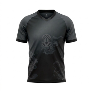 Conjunto de Camiseta de Fútbol para Adultos de Alta Calidad, Personalizada con Sublimación, Impresión Digital, Secado Rápido, Transpirable, Elástica en Cuatro Direcciones, Unisex - Product Image 3
