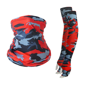 Ensemble cache-cou et manchons de bras camouflage personnalisé, protection UV, couvre-visage rafraîchissant, protège-bras sportif pour activités de plein air, pêche et cyclisme - Product Image 3