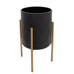 Macetero Moderno de Metal y Hierro de Primera Calidad con Soporte, Acabado Pulido, Duradero, Ligero, Fácil de Instalar, Decoración para Hogar, Oficina, Balcón y Jardín - Product Image 2