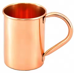 Contemporary <b>Copper</b> Moscow Mule <b>Cup</b> Beverage Mug for Cocktail Service Bar Kitchen Dining Table Display - Product Image 2