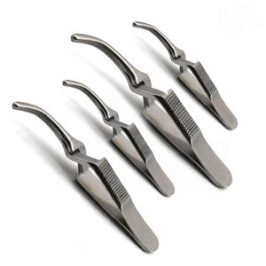 4 Pinzas Vasculares Curvas Debakey Bulldog, Instrumentos Quirúrgicos de Mahfooz Instruments - Product Image 5