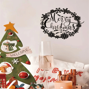 CIFbuy Elegante Decorazione Natalizia in Metallo per Interni ed Esterni, Insegna di Benvenuto Verticale Perfetta per le Feste, Regalo per Bambini, Servizio di Raccolta - Product Image 4