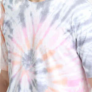 High Performance Heavy Duty Worsted Fabric 100% cotton T-shirt for men loose fit printed sun faded acid wash T shirts for unisex - Product Image 3