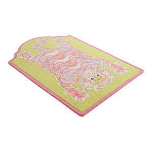 Tapis esthétiques de haute qualité en laine douce et moelleuse, à motif animalier en forme de tigre tibétain, tuftés à la main, en fibres fines, par le fabricant - Product Image 5