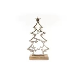 Elegant Metal <b>Christmas</b> <b>Tree</b> <b>Table</b> Accent Premium Winter Holiday Decoration Collection - Product Image 1