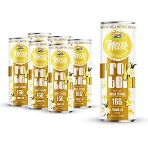 Nawon Vanille Saveur Protéiné Milk Shake Can moins de sucre Lait entier en poudre Marque privée Shake Protéiné Boissons non alcoolisées Échantillon gratuit OEM - Product Image 1