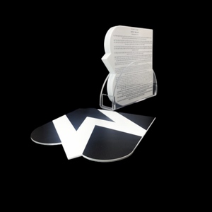 Juego de soporte de Banco Judaica judía de acrílico Lucite: Incluye 8 tarjetas modelo de letras elegantes, mejorando sus prácticas religiosas - Product Image 2