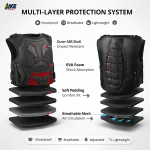 Professional Motocross Chest Protector Body Armor | Breathable Off-<b>Road</b> Dirt Bike Riding Guard | CE Approved MTB <b>Back</b> Protective - Product Image 4
