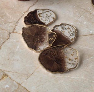 Top Selling Handmade Resin Coasters Set for Home or Office and <b>Table</b> <b>Protection</b> Use Available at Good Price - Product Image 1