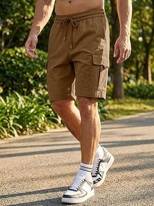 Shorts Cargo Jogger Homme Personnalisés Respirants Imperméables 100% Coton Taille Mi-Haute Multi-Poches Style Urbain Extérieur - Product Image 5