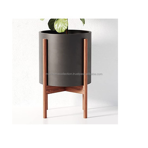 Modern Style Indian Hammered Design <b>Planters</b> and Pots Decorative Size <b>High</b> Shinny Silver Polished Reception Tabletop <b>Planter</b> - Product Image 4