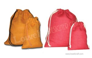 ถุงผ้าป่านจู๊ตแบบมีเชือกผูก ดีไซน์ทันสมัย พร้อมหน้าต่างใส พิมพ์ลายได้ตามต้องการ แบบพับได้ สำหรับใส่ของขวัญหรือสินค้า - Product Image 4