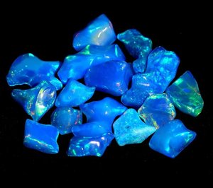 Paraiba Color Ethiopian <b>Opal</b> Polished Rough Gemstone Loose Stone for Jewelry Making Wholesale Bulk - Product Image 2