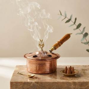 Quemador de Incienso Árabe de Latón de Lujo, Porta Incienso Decorativo para Oud, Decoración Aromática Premium para el Hogar y Hoteles, para Interiores Modernos - Product Image 2