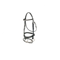 Bride en cuir avec bandeau en cristal fantaisie Bride de dressage rembourrée souple Bride de cheval Équipement de course Accessoires pour chevaux