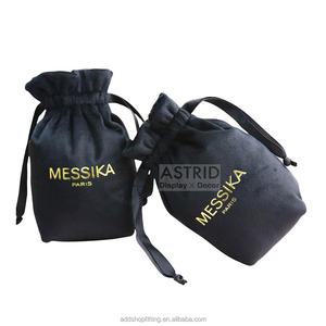 Bolsa de almacenamiento de joyería de terciopelo de seda suave duradera de tamaño personalizado con cordón para collares anillos pendientes-Tienda y uso personal - Product Image 4