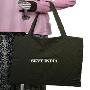 Wholesale Recyclable Large Organic Cotton Canvas Tote Bag Reusable Shopping Zipper Customizable Logo Silk Screen Printed Daily - Product Image 4