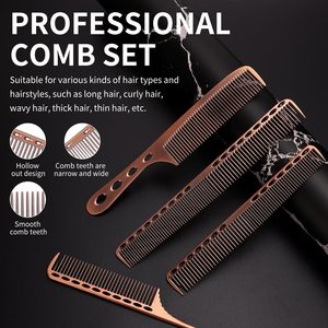 2 Pcs Metal Hair <b>Comb</b> Professional Stainless Steel Top Quality Fine Tooth <b>Comb</b> Unbreakable Teeth Design Anti Static <b>comb</b> <b>Heat</b> - Product Image 3