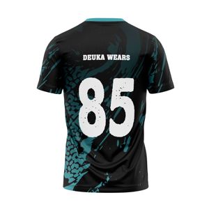 Custom Logo Basketball Shooting Shirt Short Sleeve 100% Polyester Sublimated Printing Fade Resistant Team Uniform OEM Supplier - Product Image 2
