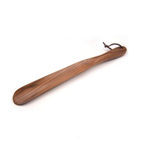 High Quality 100% Wood <b>Shoe</b> Horn and <b>Shoe</b> Lifter and Natural Wood Color and Custom Logo Wood <b>Shoe</b> Horn for Hot Sale - Product Image 3