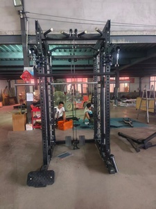 Attrezzatura da Palestra in Tubo d'Acciaio Q235, Macchina Multifunzione per Esercizi di Forza, Smith Machine con Power Rack - Product Image 4