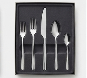 Ensemble de couverts minimalistes en acier inoxydable avec finition miroir haute brillance, compatible lave-vaisselle, parfait pour les mariages - Product Image 6