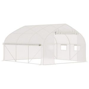 Mini Serra Moderna per Casa e Giardino, Facile da Montare con Struttura in Acciaio Zincato, PVC, PE e Polietilene per la Coltivazione Invernale - Product Image 3