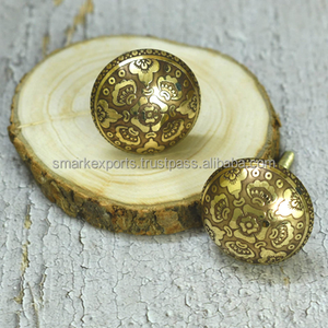 <b>Antique</b> Style Brass Drawer Pull Knob Shiny Finish for Cabinet Cupboard Furniture Doors Home Hardware - Product Image 4