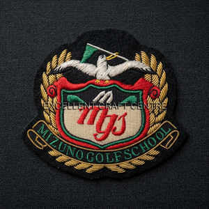 Mizuno Golf School Embroidered Patch <b>Sew</b>-On Fabric Badge Classical Design For Garment - Product Image 6