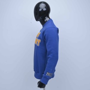 Sudadera de Cuello Redondo Bordada de la Universidad Butler, Transpirable, para Hombre, Corte Regular, Azul, Algodón, Informal, para Otoño, Venta al Por Mayor - Product Image 4